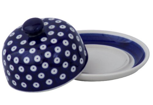 Bunzlauer Cloche à fromage pour beurre roulé Motif 42 Ø 14 cm
