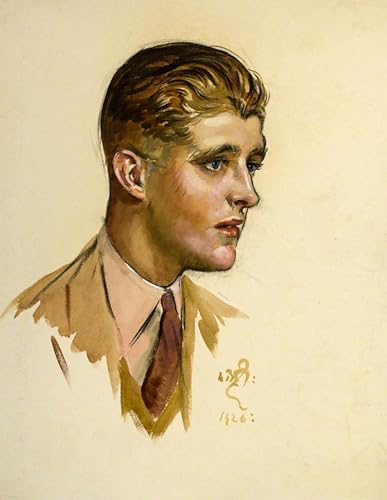 Affiche art jeune homme chemise rose pour salon élégant et décoration murale chambre