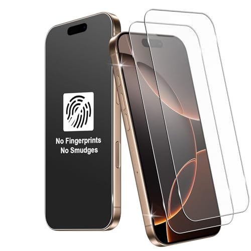 Funrae Proteggi Schermo Posteriore Per iPhone 16 Pro 6.3, [2 Pezzi] Pellicola Protettiva Retro in Vetro Temperato Pellicola HD Durezza 9H, Back Protezione Schermo Film