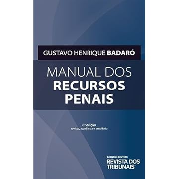 Capa do livro Manual dos Recursos Penais 6º edição