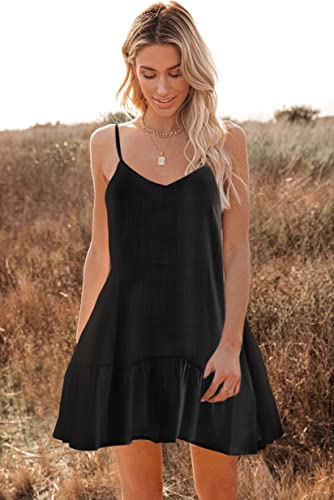 OLYCN Womens Summer Swimsuit Cover Up Loose Sleeveless Bikini Coverups Casual Cami Beach Dress2