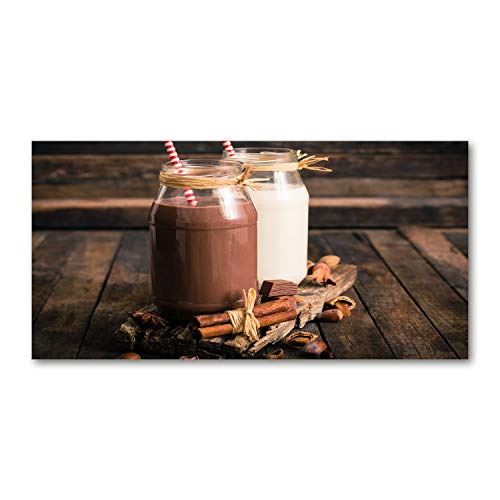 Tirages sur toile de cocktails en pots Tulup 125x50 cm decoration murale marron cuisine