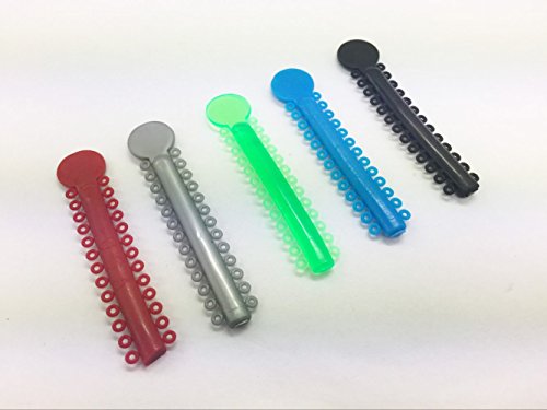 SDent® 10 Packs = 1014pcs Dental Orthodontic Ligature Tie Elastic Rubber 26 * 39 per Pack Color Mixed Randomly