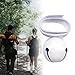 JISADER with Mute Bell Noise Maker for Hiking Outdoor Emergency Camping, White