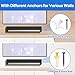 notiela Heavy-Duty Soundbar Wall Mount for Sonos Playbar Wall Mount Bracket for Space Saving - Durable Metal Mounting Bracket for Sonos Playbar Mount Under or Above TV Easy to Install