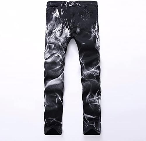 Men's Pants Jeans Fashion Men's Wolf 