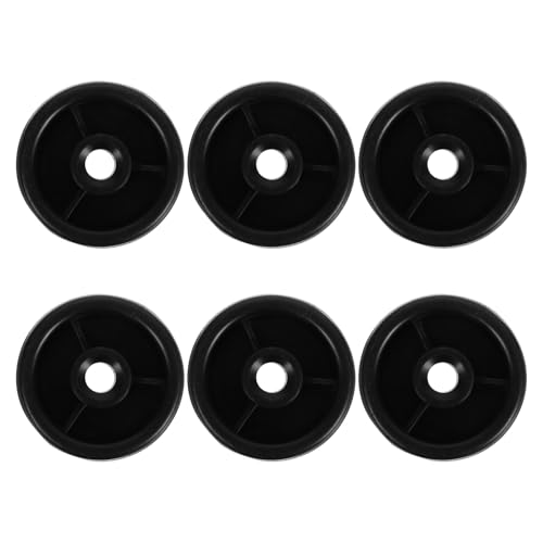 Toyvian 6 Ruedas de Polea de Fitness de Plástico 50mm Orificio 8pp para Bicicleta Estática y Equipo de Fitness – Rodillos Aplicables Resistentes y Silenciosos para Repuesto en Gimnasio