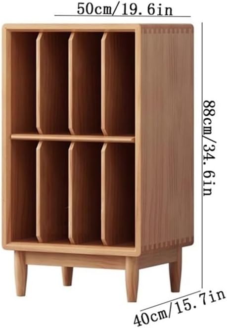Cd Rack Floor Minimalist Wooden Vinyl Record Storage Cabinet Books Magazines Display Rack,