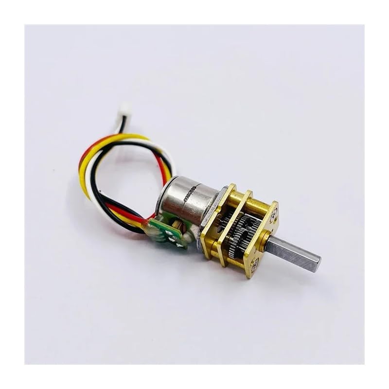 POWTAXBJGD 10mm 2-Phase 4-Wire Precision Gear Stepper Electronic Starter Full Metal Gearbox Reduction Ratio 20/50/ 100/150/ 298 / Driver Board((A) Ratio 20)