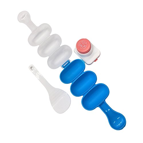 Rice Ball Molds DIY Ball Shape Sushi Maker Mould Seaweed Cutter Rice Ball with Spoon Kitchen Mold Tools