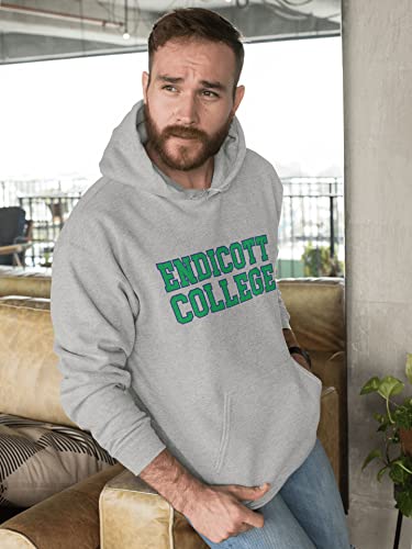 CreateMyTee Endicott College Block Letters Unisex Hooded Sweatshirt - Endicott Gulls Apparel2