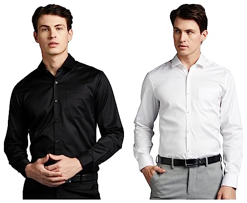 Image of Symbol Premium Men's Wrinkle-Resistant Regular Fit Cotton Formal Shirt