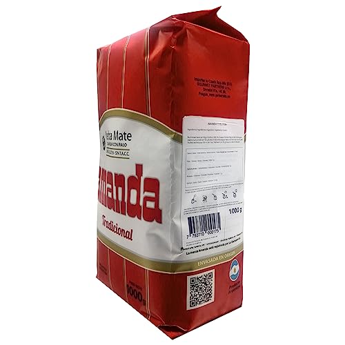 Amanda Yerba Mate Tee Tradicional 1kg | Mate Tee aus Argentinien | Detox und Energie Getränk