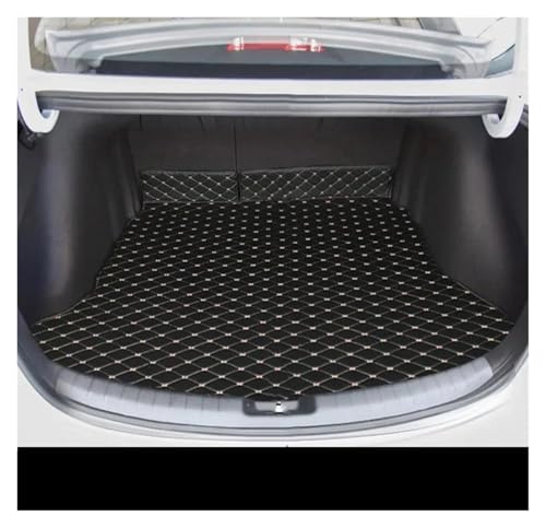 Tapis de coffre pour KIA K3 Forte Cerato en cuir PU beige et noir
