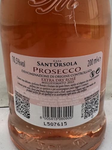 Miniatura 2 de Sant Orsola Prosecco D.O.C. Millesimato Rosè, Vino Espumoso Italiano, Pinot Nero