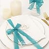 Amazon.com: Ribbli Teal Ribbon 1 Inch x 3 Rolls Total 24 Yards Green ...