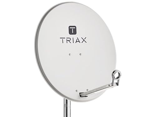 Triax TDA65LG 65cm Offset Aluminium Satellite Antenna Dish Light Grey