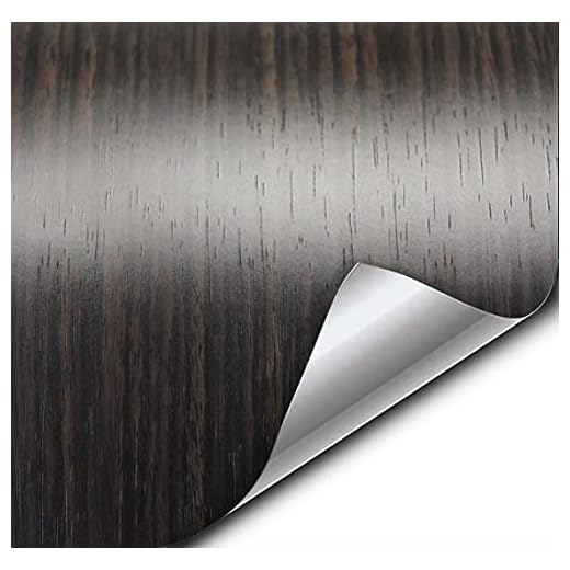 VVIVID Dark Ebony Wood Grain Vinyl Wrap
