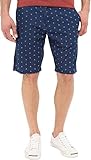 Lucky Brand Men's Indigo Print Flat Front Short
