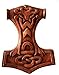Produktbild Wandschmuck Thorhammer Mjölnir Donar Hammer aus Holz Wikinger
