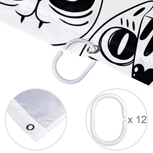 Rideau de douche chat mignon pour transformer votre routine bien-être matinale - 5