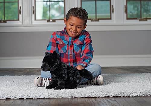 Wild Republic Cuddlekins Schwarzer Wolf, Stofftier, Baby-Geschenk für Mädchen und Jungen, Kinder Plüschtier, Kuscheltier Für Babys, Spielzeug aus Recyclingmaterial, 30 cm