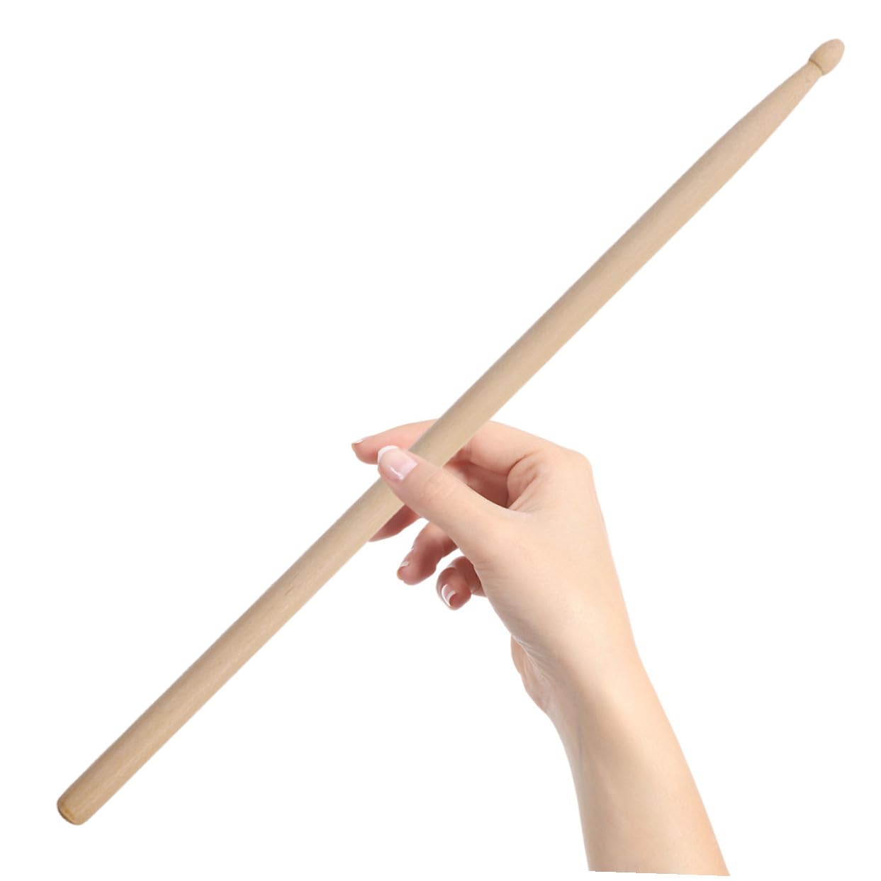 12 pares Baquetas de Madera para Batería Equilibrio Ergonómico Punta Redonda para Mayor Control Estándar Versátil para Práctica Bandas Escolares Batería