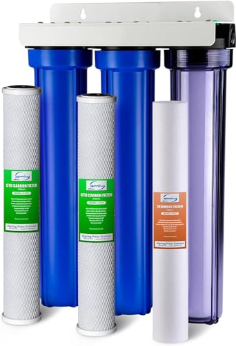 iSpring WCB32C Whole House Water Filter System with Clear Housing
