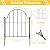 Blingluck Garden Fence, 22 in(H) x 130 in(L) Arched Rustproof Metal No Dig Fence Garden Fence Border, Ground Stake Animal Barrier Fence for Rabbit Dog, Outdoor Decor for Yard & Patio