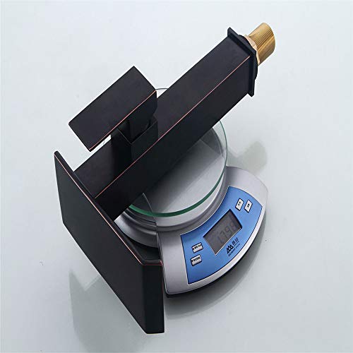 Robinet de lavabo en bronze noir pour une salle de bain style spa rétro