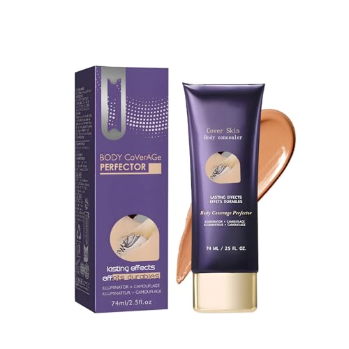 Body Coverage Perfector, All Over Complexion Perfector, Waterproof No Transfer Tattoo Cover Up Makeup, Body and Leg Makeup (Skin Color)