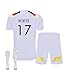 Produktbild ZSJMY Neu Deutschland Trikot em 2024 für Erwachsene und Kinder, Heim Auswärtstrikot Nr.17 Fußball Trikot Fans Jersey Shorts Socken Trainingsanzug Set für Jungen und Herren (Heimtrikot 17, L)