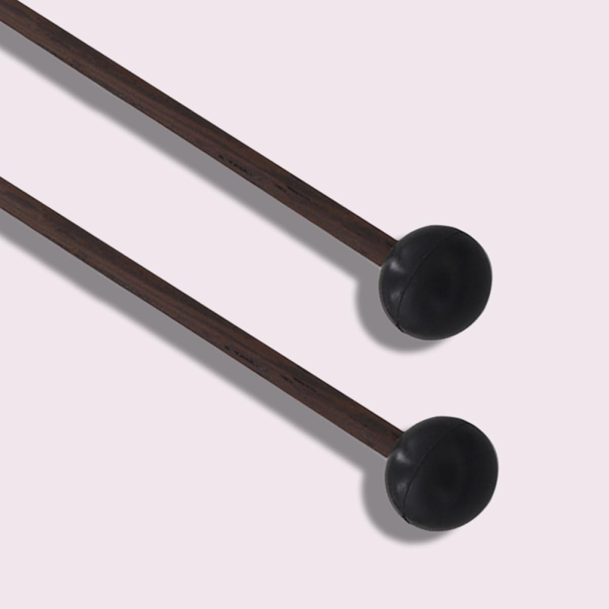 GOOHOCHY 2 Pairs Percussion Mallets with Handles Ball Drumsticks for Tongue Drum Marimba and Xylophone Performance Durable and Balanced Drumsticks for Drummers