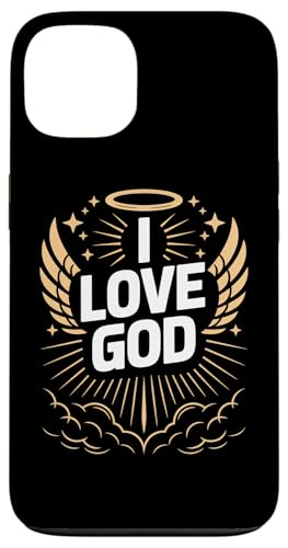 I Love God Heavenly Halo Wings RaysB X}zP[X iPhone 13 p