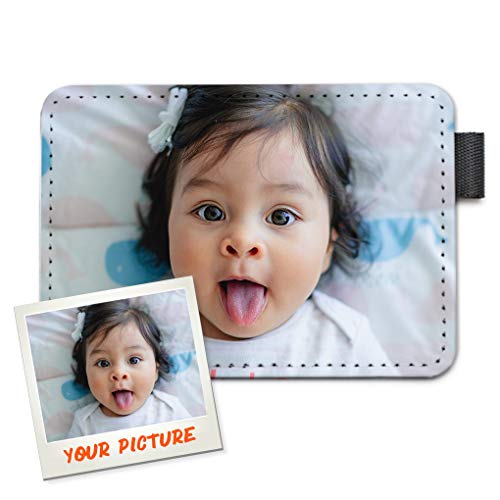 Sleeky Case Your Own Custom Photo Wallet Card/Cash Holder Thin Minimal Personalized Picture Gift for Women and Men
