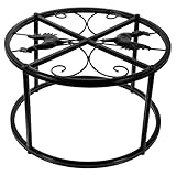 MAGICLULU Metall Hähnchenschüssel Ständer mit Robustem Aufbewahrungsgestell Hühnerfutter und Wasserspenderhalter für Hühnerställe und Geflügel