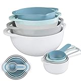 bowling paris pas cher ★Calidad superior y fácil de limpiar★Hecho de plástico engrosado de grado alimenticio, nuestro juego de tazones para mezclar es extremadamente durable, tiene una larga vida útil y es 100% libre de BPA. Este juego de bol reposteria para hornear es fácil de limpiar a mano y se puede lavar en el lavavajillas (excepto el colador). No apto para microondas.