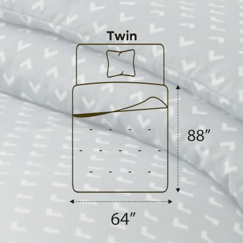 Image of Utopia Bedding 2 Pc Twin Comforter Set, Printed Comforter, Arrows White