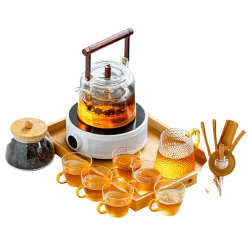 Tetera de vidrio que mantiene tu té caliente sin quemarte