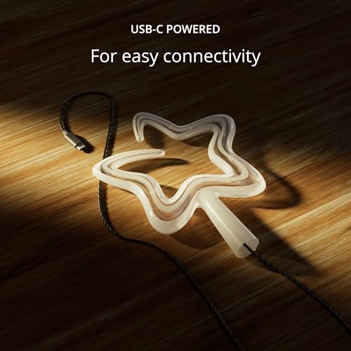Twinkly LED RGB Christmas Star Tree Topper, Smart Holiday Decoration with App Control, USB-C Powered,76 Multi-Color LEDs, Indoor Only