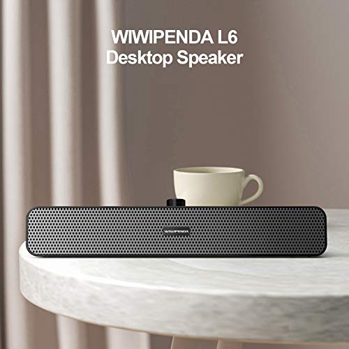 Domary Alto-falante de mesa L6 Alto-falantes sem fio Bluetooth 5.0 Home Theater Barra de som AUX IN