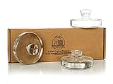 Premium Hand-Crafted Glass Fermentation Weights with Easy Handle for Wide Mouth Mason Jar Fermenting Sauerkraut, Pickles, Kimchi and More Home Fermented Foods 3 pack (New & Improved)