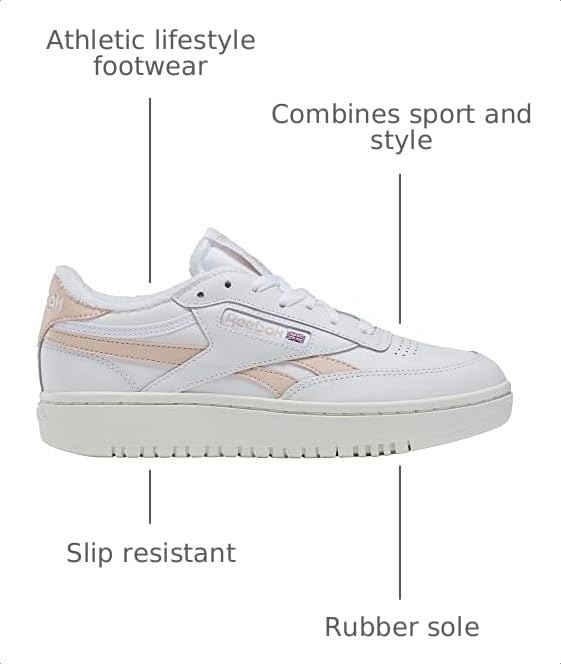 Image of Reebok Club C Double Revenge Platform Tennis Shoes for Women, Fashion Womens Sneakers