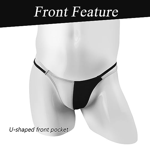 Men's Criss Cross Back Thong Men Thong Underwear Fashion G String Bikini Thongs Swimwear Men's Low Rise Underwear3