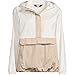 Lands' End Women's Packable Anorak Windbreaker X-Large Egret/Champagne