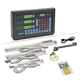 ANBBIN 9X49 Table Bridgeport Machine Tools 3 Axis Digital Readout DRO Display 12inch 36inch 16inch Linear Glass Scale for Milling Lathe Linear Encoder with Accessories 320mm 920mm 420mm