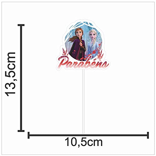 Topo de Bolo Frozen 2 Para Festa de Aniversário Infantil