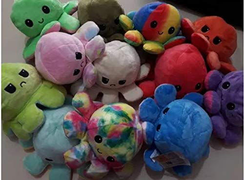 Kit 12 Pelúcia Tik Tok Polvo Reversível Humor Feliz E Bravo