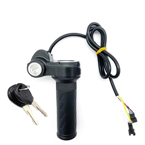 Full Twist Throttle for Ebike with Key Lock - Waterproof