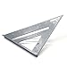 WEITARI Carpenter Square, 7-inch Aluminum Square Carpenter Triangle Square Pressional Easy-Read Layout Tool framing Square (Aluminum)